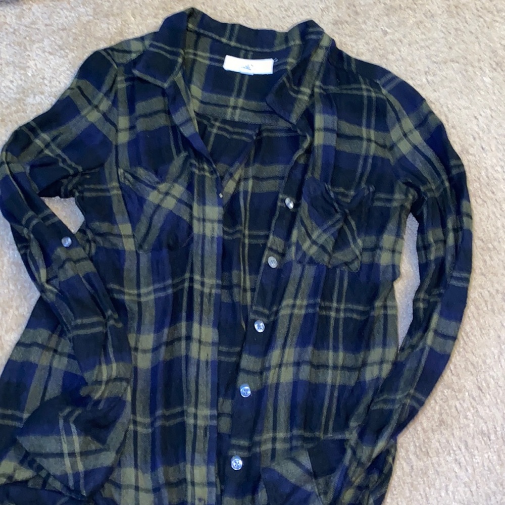 Blue & Green flannel